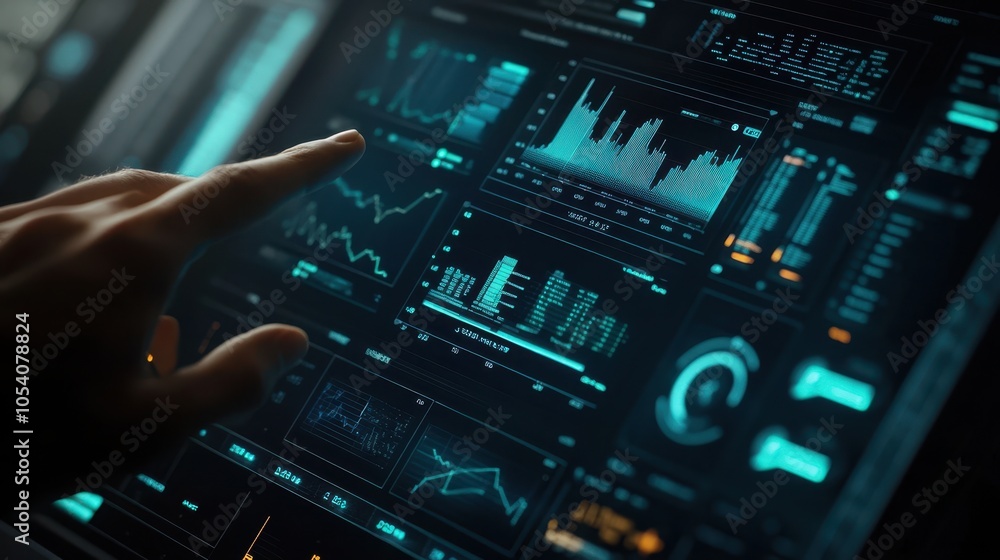 Fototapeta premium The Interactive Data Analysis Dashboard