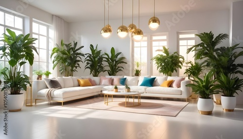 Wallpaper Mural Photo interior modern design room 3d design Torontodigital.ca