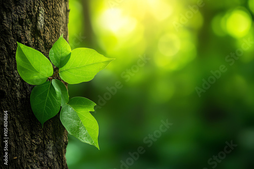 Vines growing up tree trunks, showing symbiotic interactions in rainforest ecosystems