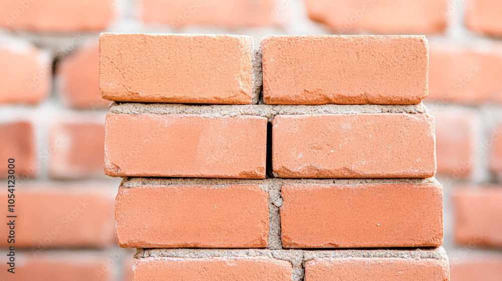 Obraz premium Exploring the texture and structure of brickwork in construction and design contexts
