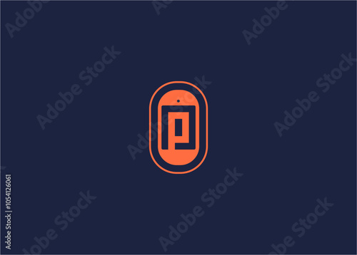Letter p with photobooth logo icon design vector design template inspiration
