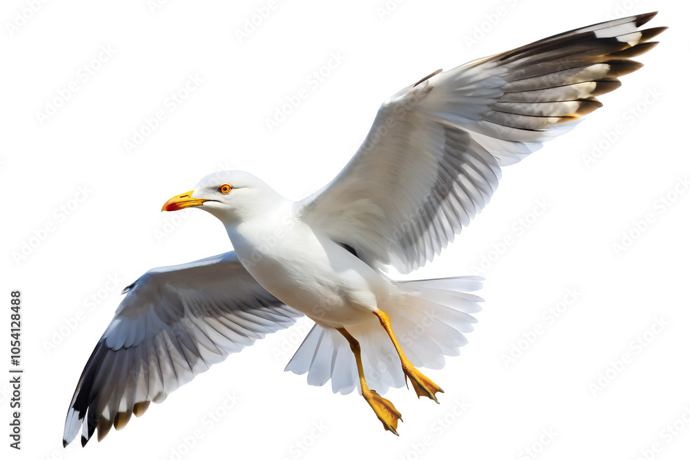 Fototapeta premium Flying seagull TRANSPARENT PNG