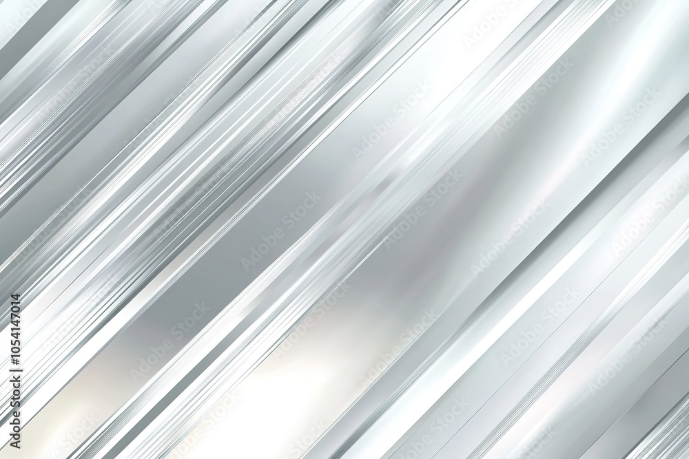 Obraz premium Abstract silver and white diagonal lines background. (2)