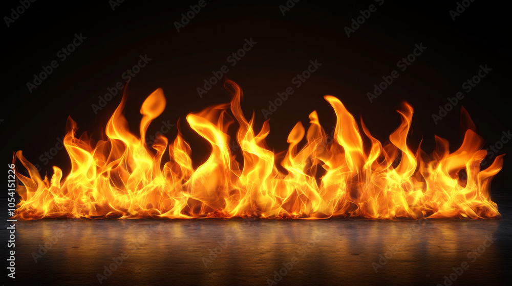 Naklejka premium Fire flame