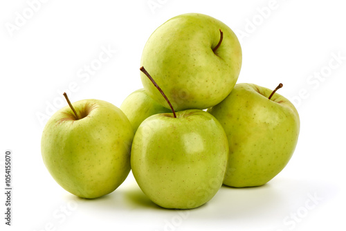 Foto .Granny smith apples, isolated on white background.