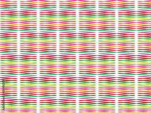 a computer generated image of a colorful lines with a green and red striped pattern.