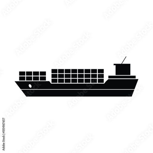 Ship icon high quality jpeg and png vector isolated on white background.