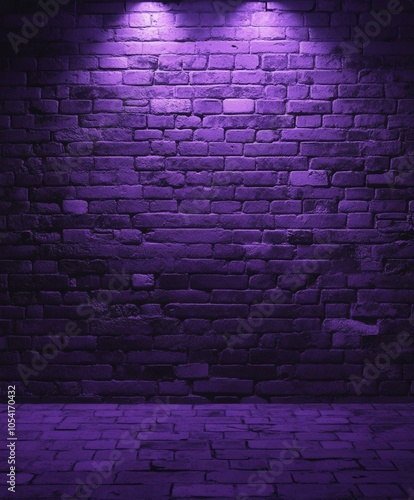 Purple Brick Wall Texture Background