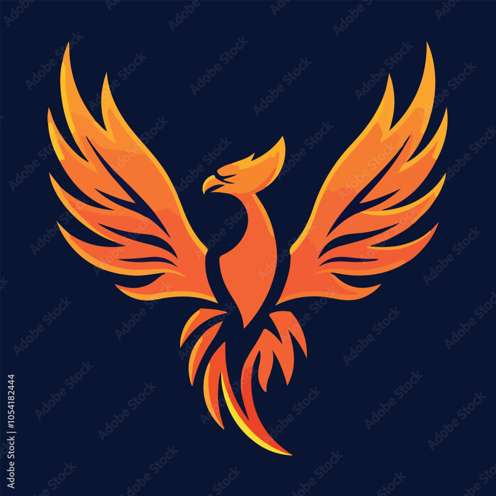 Fototapeta premium Phoenix vector logo illustration