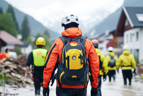 Wallpaper Mural A man wearing a yellow backpack Torontodigital.ca
