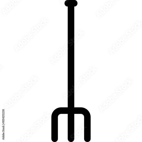 Simple vector icon pitchfork