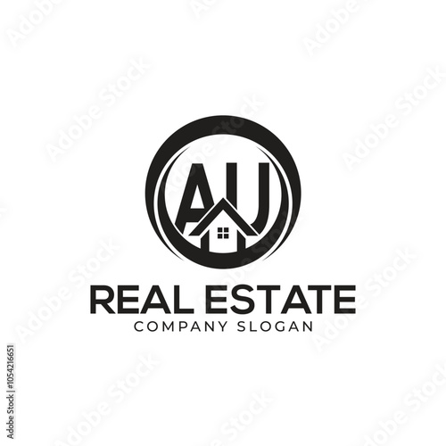 AU Real Estate Logo template