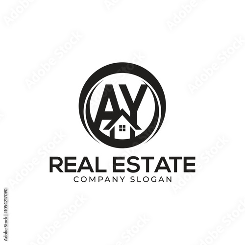 AY Real Estate Logo template