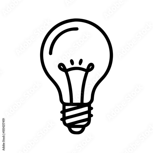 Bright Light Bulb Icon