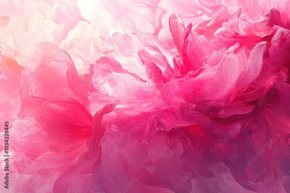 Fototapeta premium Vibrant creative environment crafted using pink-toned oil technique