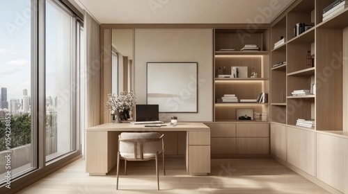 Modern Minimalist Home Office Interior Design