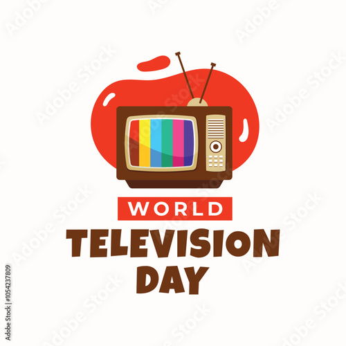 world television day with old version of television