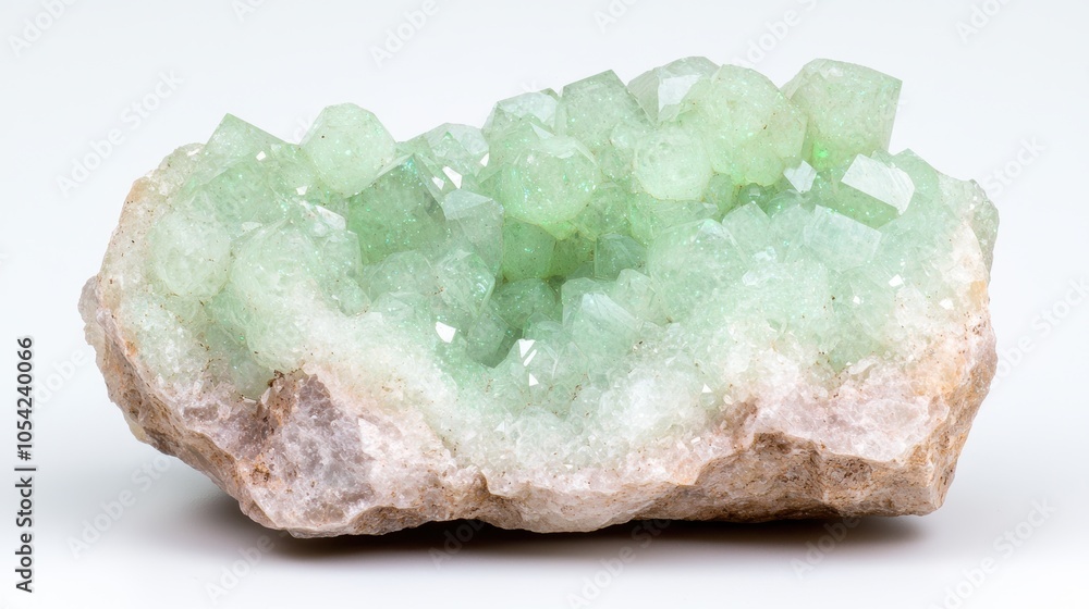 Stunning green quartz crystal cluster Stunning green quartz crystal cluster