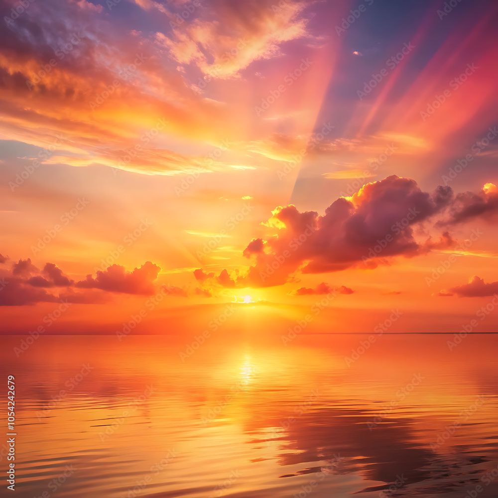 Fototapeta premium A Soft, Dreamy Blend of Warm Pastels