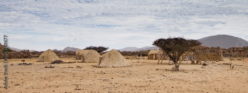 Casas típicas da tribo Himba