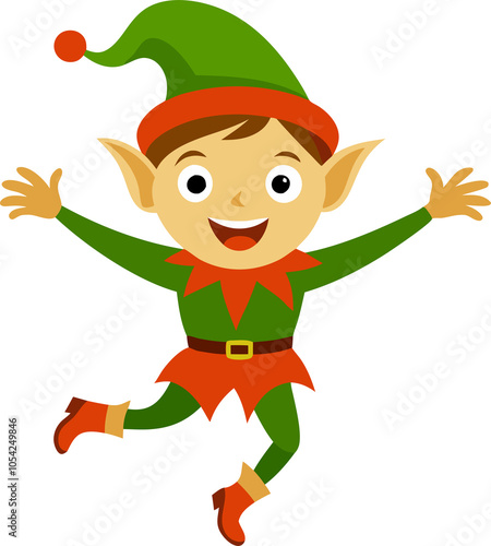 cartoon elf with hat photo