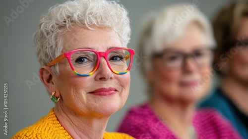 LGBTQ elders supporting each other through counseling sessions, LGBTQ elder community, active  support