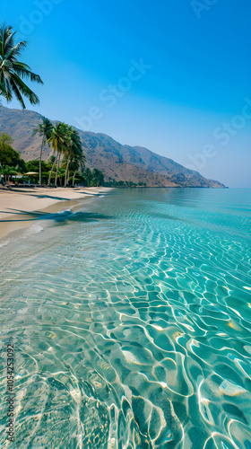 Khor Fakkan Beach - A Perfect Blend of Crystal Waters, Golden Sands and Lush Greens photo