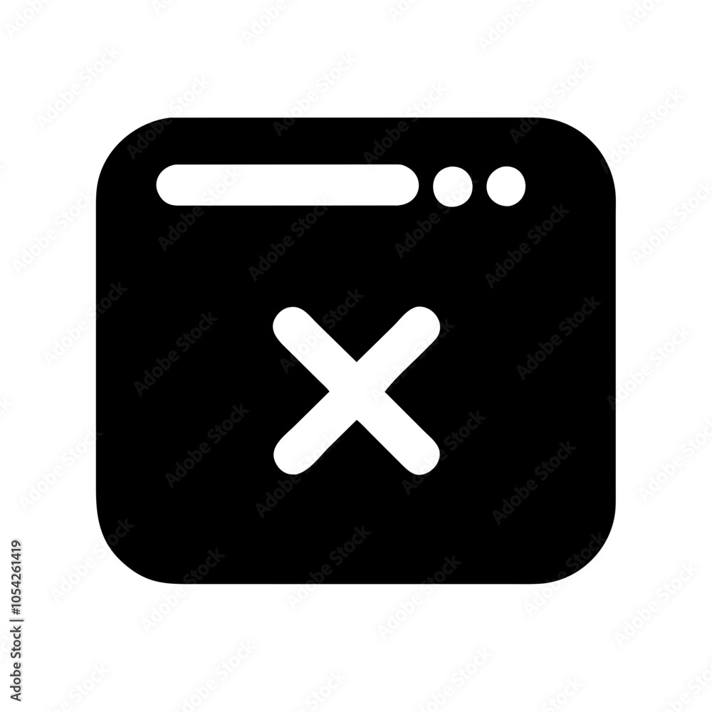 Obraz premium Close Button Icon