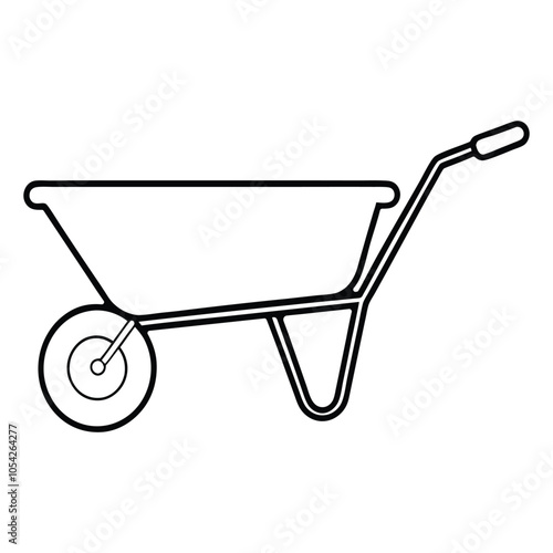 Vector illustration wheelbarrow