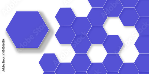 Abstract white background with hexagon and hexagonal background. Luxury white pattern with hexagons. abstract 3d hexagonal background with shadow. 3D futuristic abstract honeycomb mosaic background.