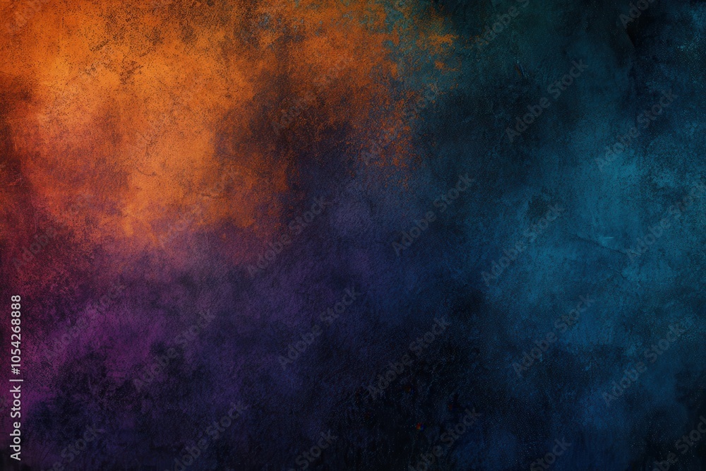 Fototapeta premium Rough dark toned backdrop in navy, amber, violet, and ebony for creative banners, prints, and titles with sufficient room for text present