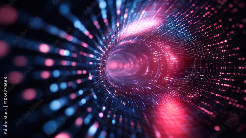 Obraz premium Abstract Tunnel of Lights