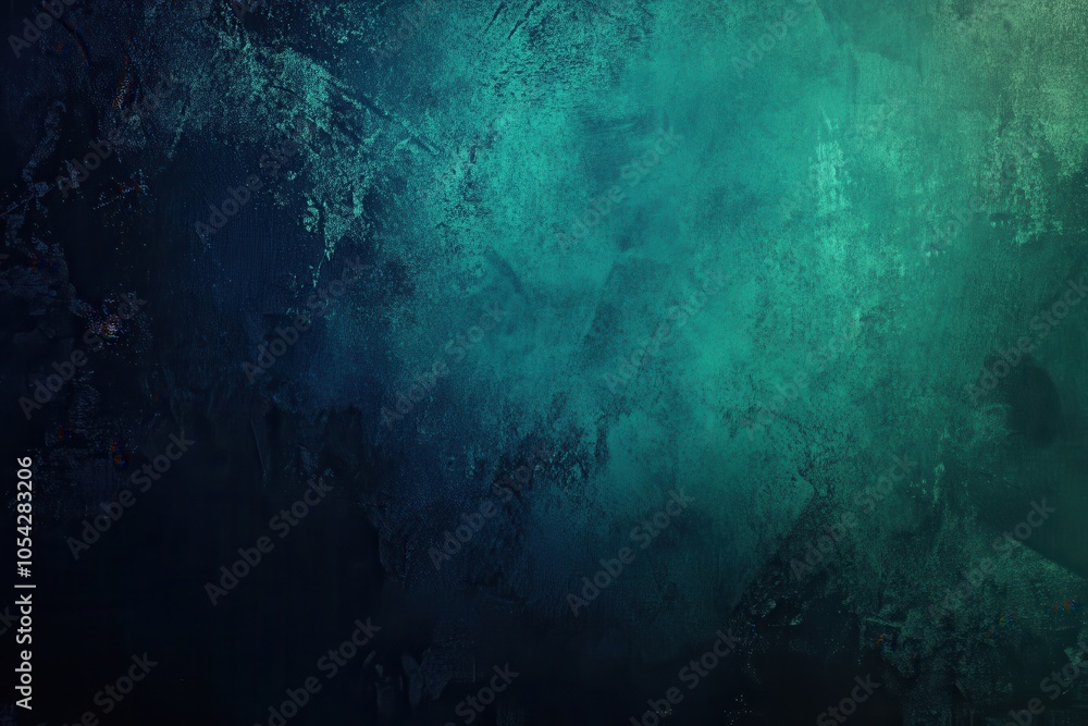 Obraz premium Dark technology web banner design featuring a textured gradient of teal and green for an abstract background with generous text placement space