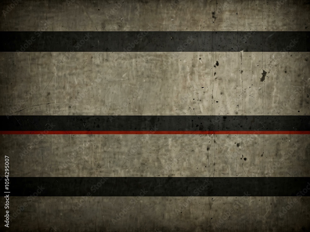 Fototapeta premium Grunge concrete background with a wide horizontal stripe.