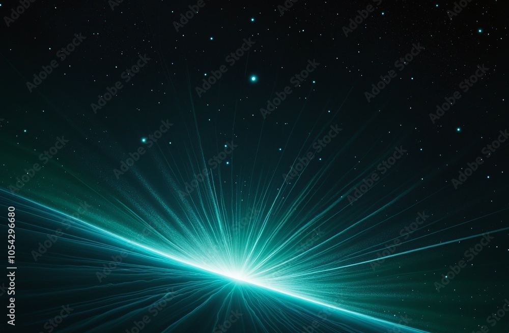 Fototapeta premium Cosmic Glow with HoneyDew, Cyan, and WhiteSmoke Gradient