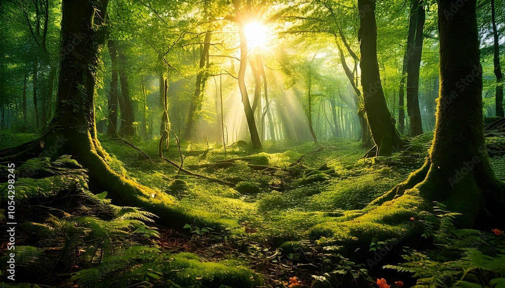 Fototapeta premium morning in the forest