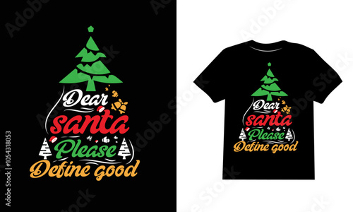 Christmas T-Shirt, Christmas Typography T-Shirt, Santa T-shirt Design, Christmas Sweaters, Ugly Christmas T-shirt Design, Christmas T-Shirts Amazon, t shirt, T-shirt Design, Christmas shirt