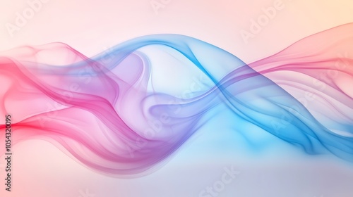 Wallpaper Mural Abstract pastel wave pattern on gradient background, digital art concept Torontodigital.ca
