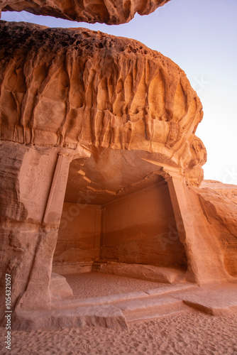 Spectacular rock formations in AlUla, Saudi Arabia photo