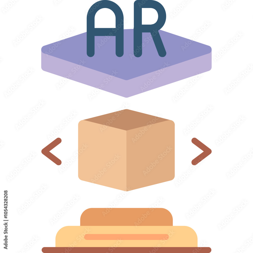 Obraz premium AR Projection icon