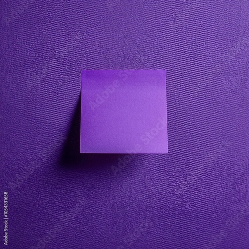 Purple Sticky Note on Textured Background