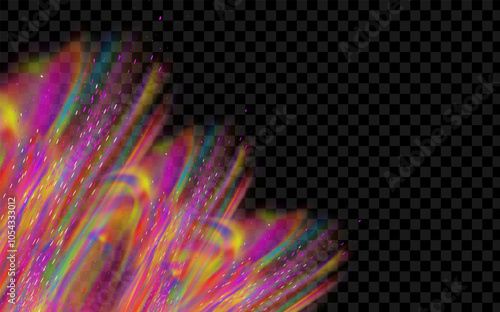 Background of an explosion of colorful smoke clouds.Multicolor fog with blue and yellow particles.Explosions of color powder.