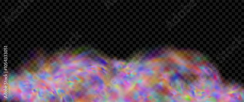 Background of an explosion of colorful smoke clouds.Multicolor fog with blue and yellow particles.Explosions of color powder.