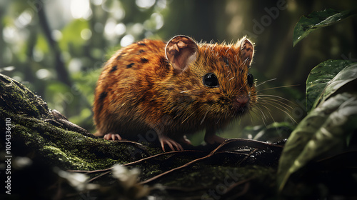 Capturing the Details of a Black-and-Rufous Elephant Shrew: A Close-Up Look at Nature's Marvels photo