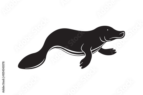 Platypus Silhouette Vector bundle , Platypus Silhouette  photo