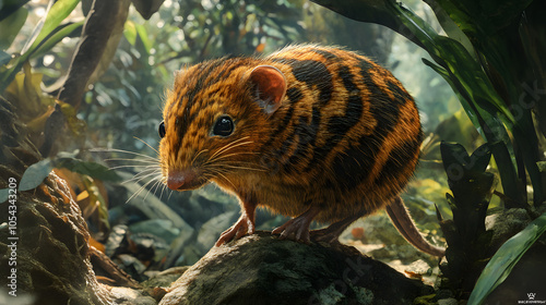 Capturing the Details of a Black-and-Rufous Elephant Shrew: A Close-Up Look at Nature's Marvels photo