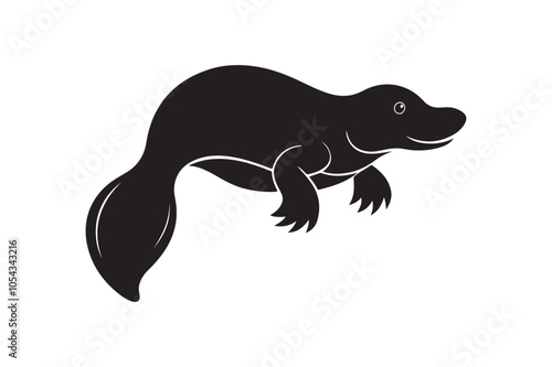 Platypus Silhouette Vector bundle , Platypus Silhouette  photo