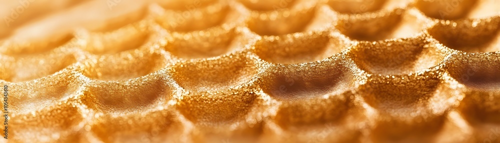 Golden Honeycomb Texture with Shimmering Details Golden Honeycomb Texture with Shimmering Details