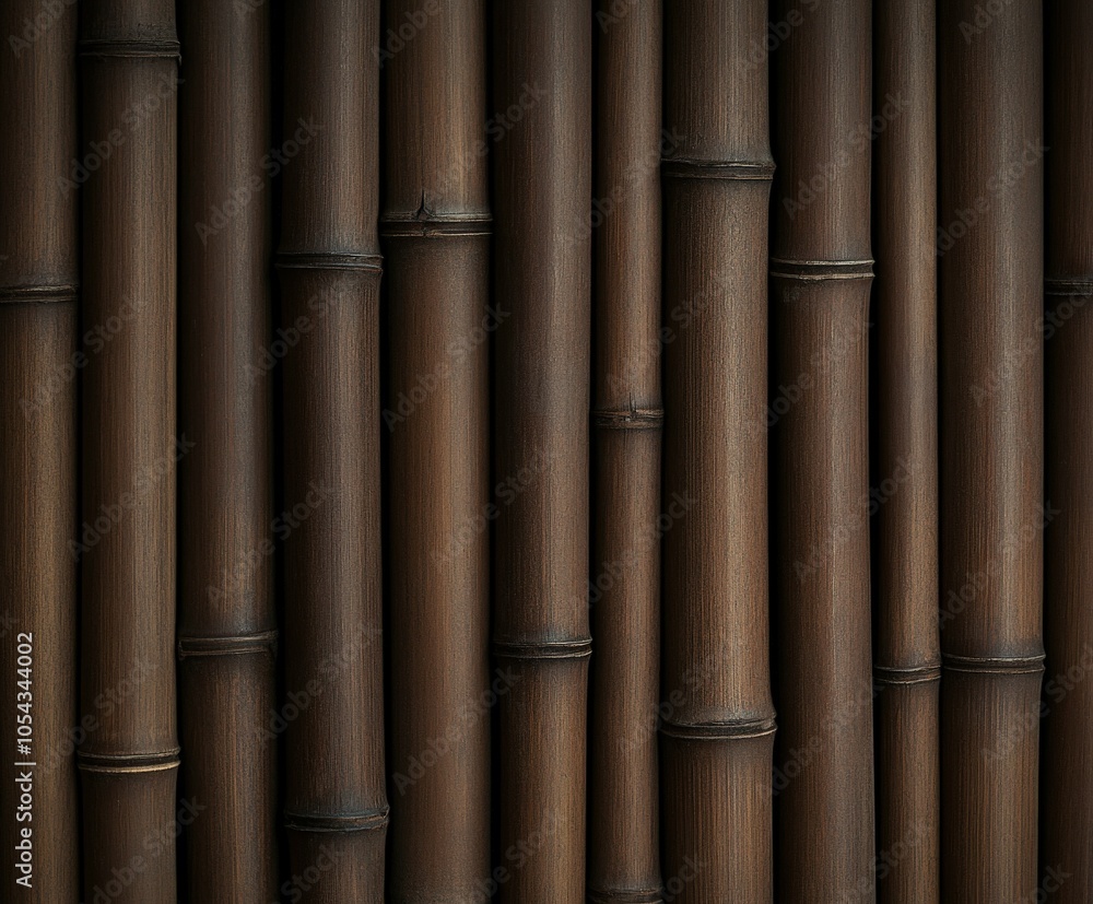 Bamboo fence creating a natural backdrop for a tranquil outdoor space Bamboo fence creating a natural backdrop for a tranquil outdoor space