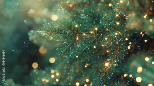 Christmas tree background with ligh backdground. Merry Christmas and Happy New Year. Hihg Quality Image